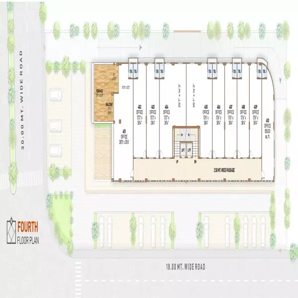 Fourth Floor Plan